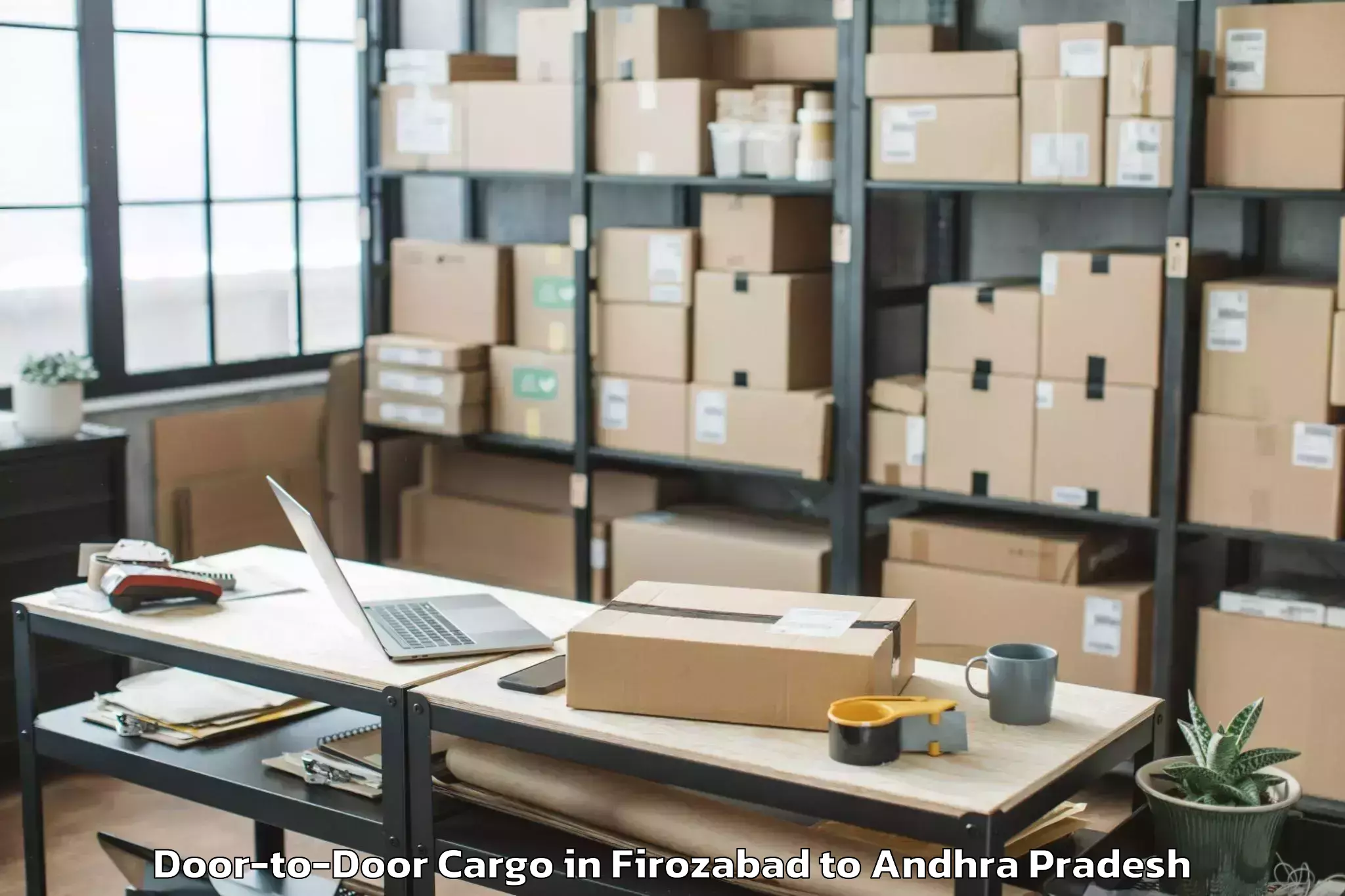 Efficient Firozabad to Peddakadabur Door To Door Cargo